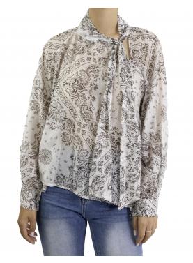 Camicia con fiocco "Lola" 